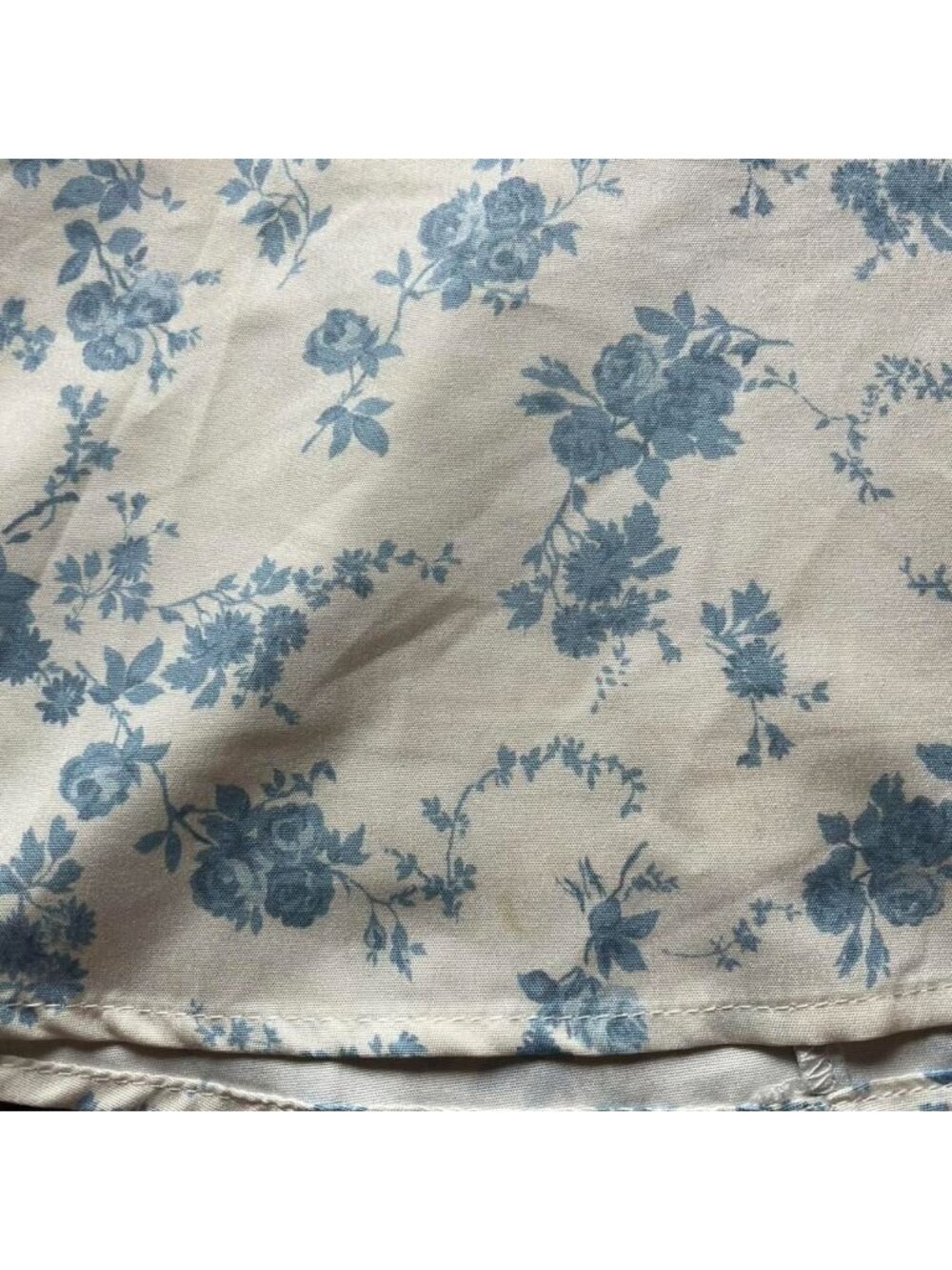 Altar'd State Blue White Floral Small Blouse/Mini Dress Bow Detail Summer Dainty - Picture 7 of 8